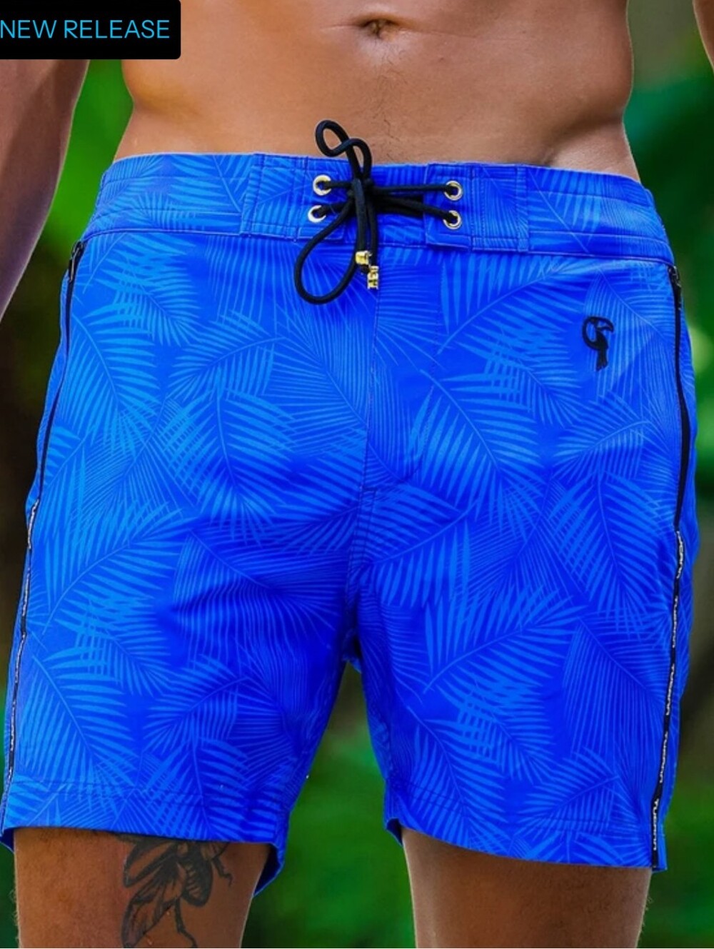 Tucann Hyper Fern Azure 5" Men’s Swim Trunks